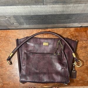 Burgundy Demi Lux Miche Shell Bag